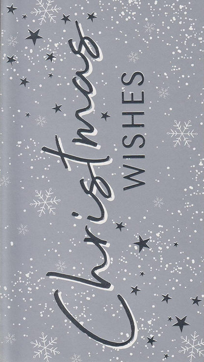 4 Silver Christmas Money Wallets with Envelopes – Pack of 4 Festive Gift Card Holders – Sleek & Elegant Designs – Holds Cash, Vouchers or Gift Cards – 16 x 9cm – Includes Envelopes