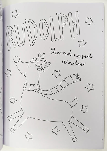 Jumbo A4 Christmas Colouring Book – 190 Festive Pages – Eco-Friendly Gift for Kids – Stocking Filler & Christmas Eve Box