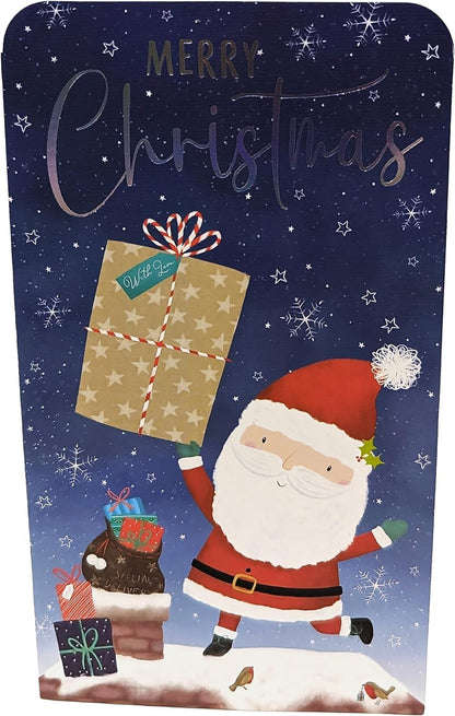 8 Assorted Christmas Money Wallets with Red & White Envelopes – Festive Designs – Holds Cash, Gift Cards & Vouchers – 16 x 9 cm