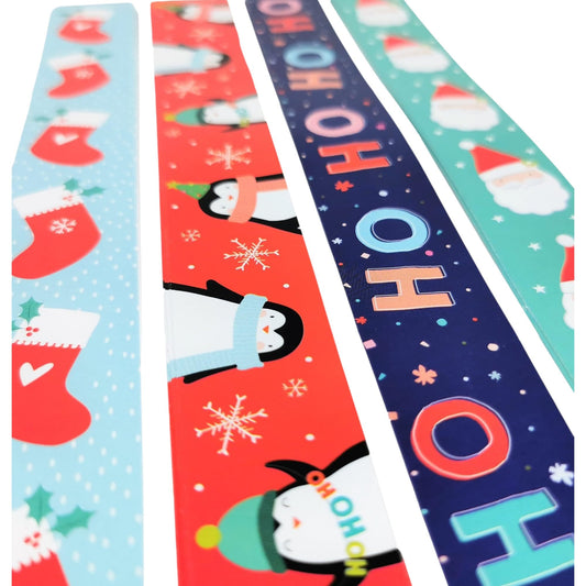 240 Kids Christmas Paper Chains - 3 Packs of 80 - Easy to Assemble: Peel and Seal