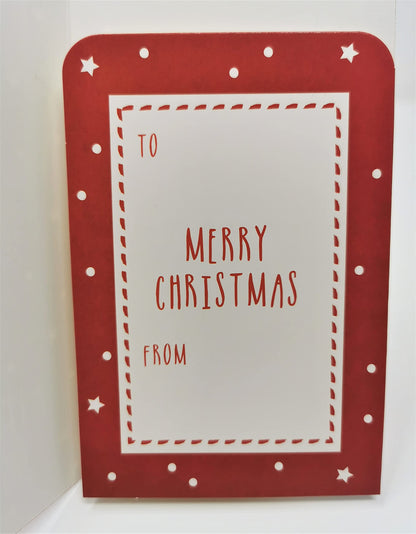 4-Pack 3D Christmas Money Wallets with Red Envelopes – Kraft & Red Foil Designs – Holds Cash, Gift Cards & Vouchers – 16 x 9 cm