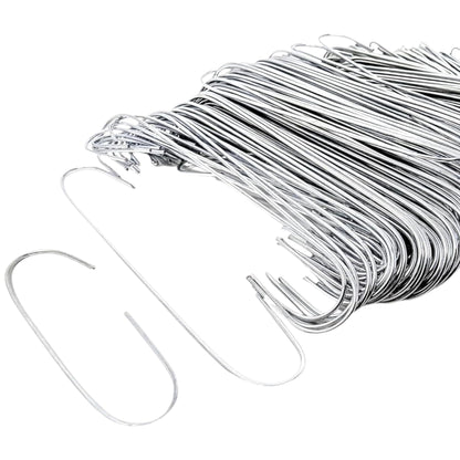 300 Silver Bauble Hooks – Mixed Sizes (3.5cm & 6cm) Durable Metal Ornament Hangers for Christmas Tree Decorations