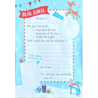 (2 Pack) Letter to Santa Kit: Santa Letter, Stickers, Thank You Letter & Envelope