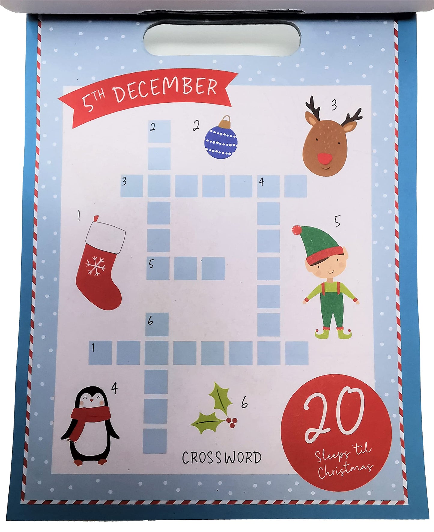 📖 Advent Book – Countdown to Christmas Activity Book with 25 Daily Festive Activities & 100 Stickers 🎄