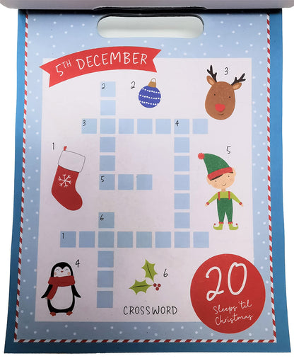 📖 Advent Book – Countdown to Christmas Activity Book with 25 Daily Festive Activities & 100 Stickers 🎄