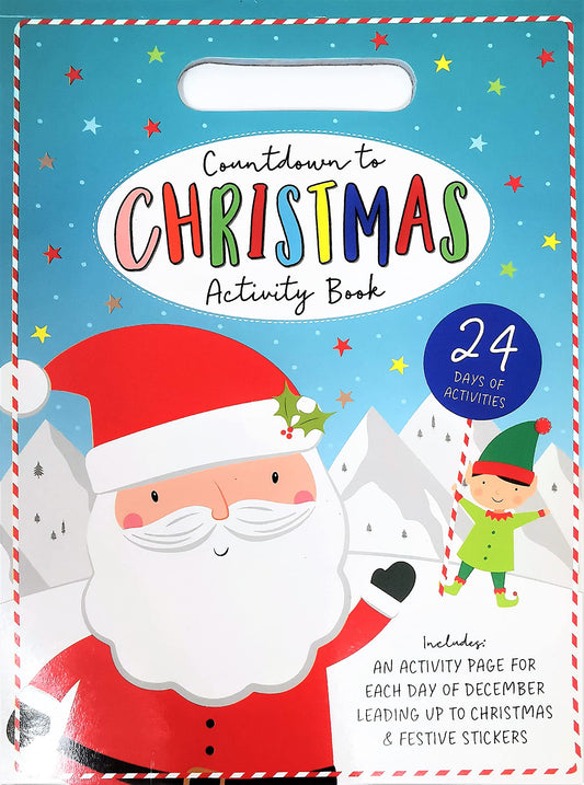 📖 Advent Book – Countdown to Christmas Activity Book with 25 Daily Festive Activities & 100 Stickers 🎄