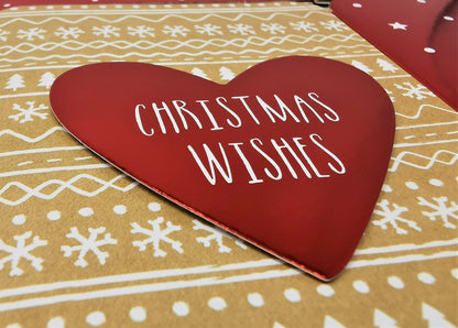 4-Pack 3D Christmas Money Wallets with Red Envelopes – Kraft & Red Foil Designs – Holds Cash, Gift Cards & Vouchers – 16 x 9 cm