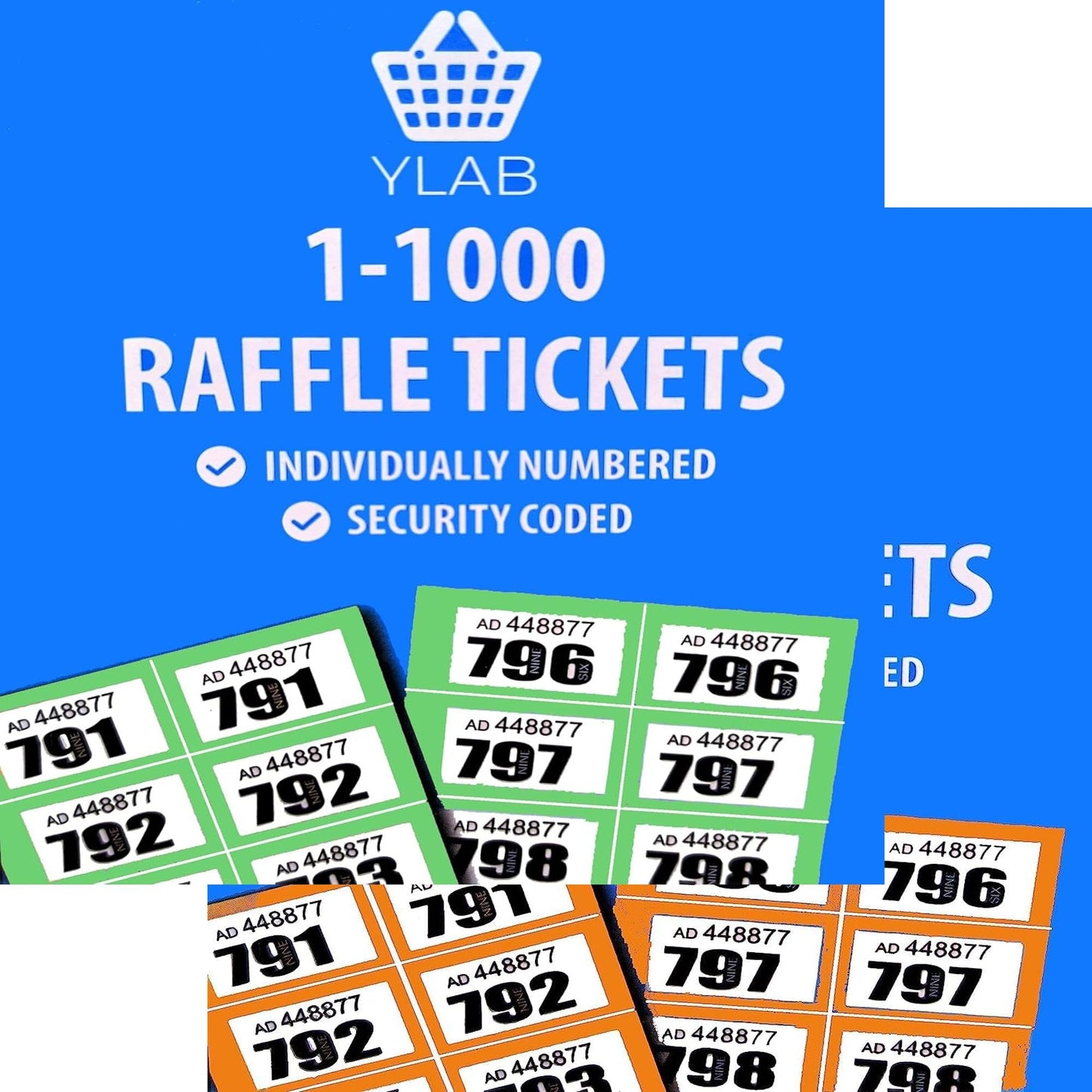 MF Orange & Green Raffle 8001