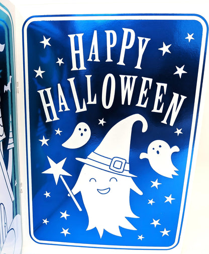 🎃 Halloween Colouring Book – 24 Pages with 4 Metallic Foil Designs – Pumpkins, Witches, Ghosts & Bats