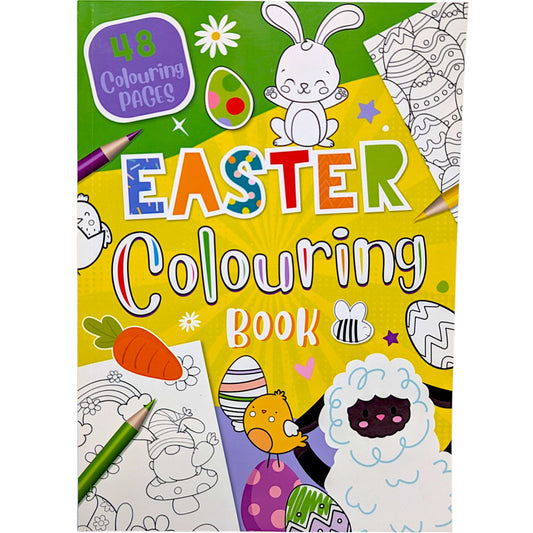 Easter Colouring Book for Kids & Adults – 48 Pages of Fun Easter Colouring | A4 Size, FSC Certified | Cute Bunnies, Eggs & Springtime Designs