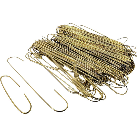 300 Gold Bauble Hooks – Assorted Sizes 3.5cm & 6cm – Durable Metal Ornament Hangers with Easy Loop Design