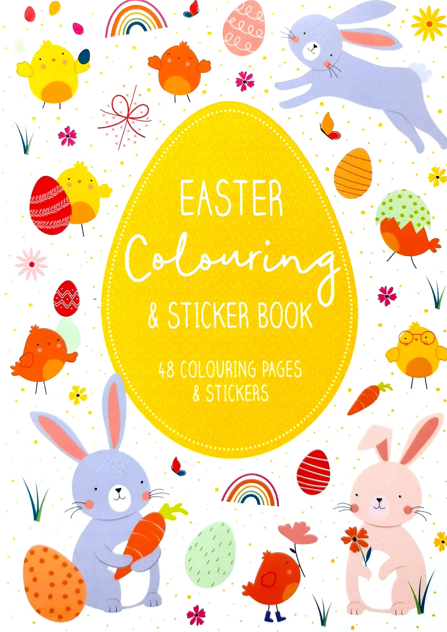 Set of 3 Easter Activity & Colouring Books for Kids – Includes Stickers, Puzzles, Crafts & Games – Fun & Educational Easter Gift – FSC Certified & Eco-Friendly