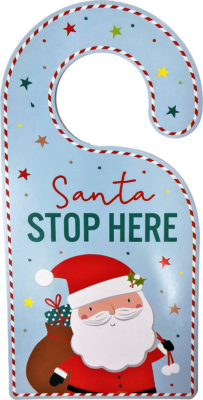 Christmas Eve Pack – Santa Placemat, Magic Key, Footprint Stencils, Stop Here Sign & Nice List Certificate - You Love a Bargain