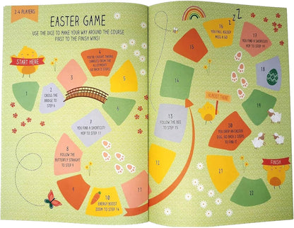 (2 Pack) Easter Activity Book for Kids – A4 Fun & Educational Puzzle Book with Stickers | 20 Pages of Games, Crafts & Colouring | FSC Certified