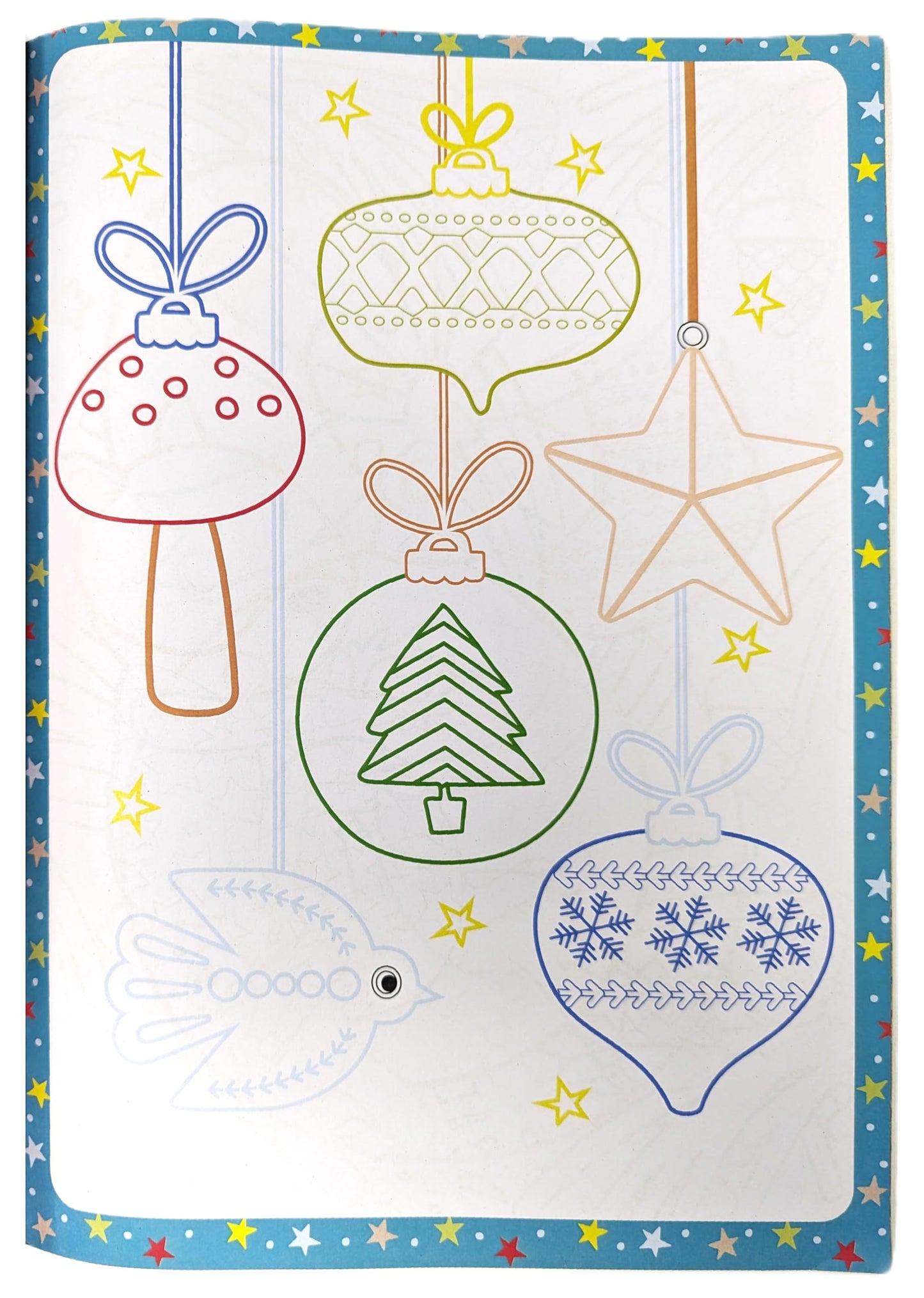 2-Pack Christmas Colouring Books – A4 Size – 4 Foil Pages + 20 Colouring Pages Per Book – Stocking Filler Gift for Kids Ages 3+