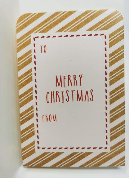 4-Pack 3D Christmas Money Wallets with Red Envelopes – Kraft & Red Foil Designs – Holds Cash, Gift Cards & Vouchers – 16 x 9 cm
