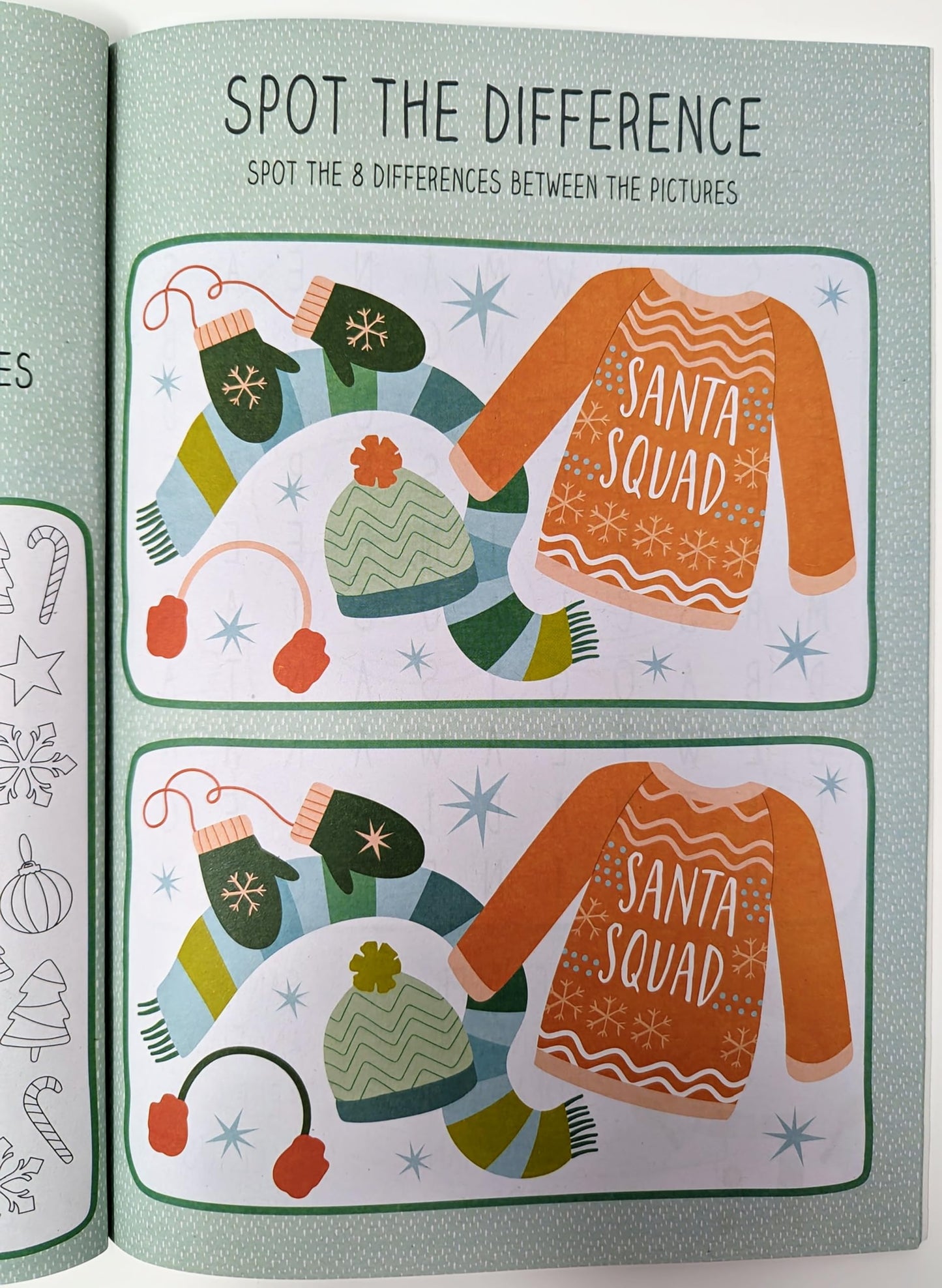 Christmas Activity Book for Kids – 20 Pages of Colouring, Puzzles, Stickers & Crafts (A4, Eco-Friendly)