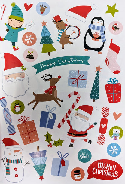 Christmas Activity Book for Kids – 20 Pages of Colouring, Puzzles, Stickers & Crafts (A4, Eco-Friendly)