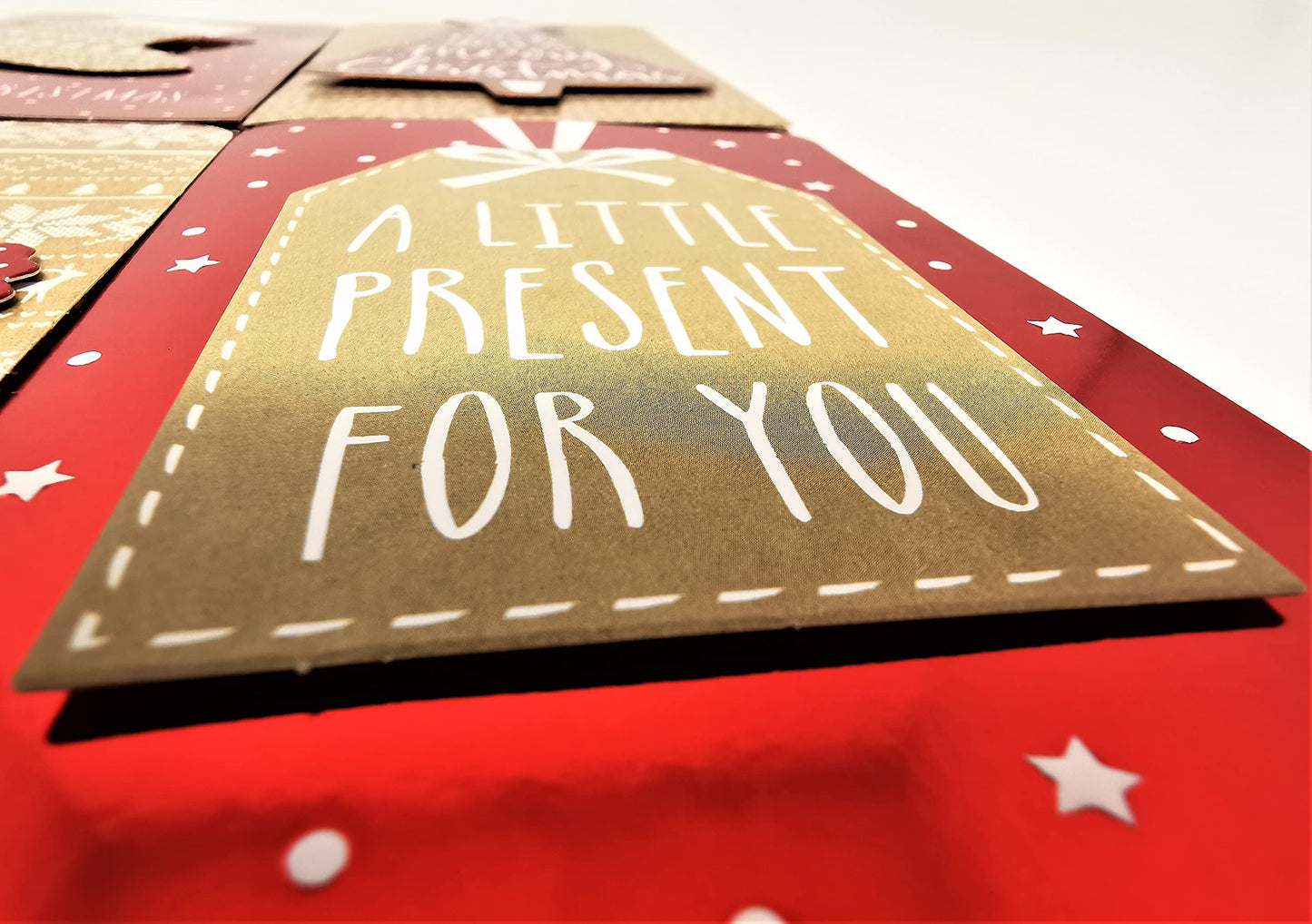 4X 3D Luxury Christmas Money Wallets & Envelopes – Red Foil & Kraft Designs – Festive Gift Card Holders with White Envelopes – Ideal for Cash, Vouchers & Gift Cards – 16 x 9 cm