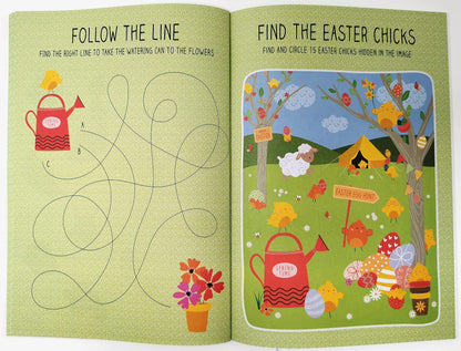Set of 3 Easter Activity & Colouring Books for Kids – Includes Stickers, Puzzles, Crafts & Games – Fun & Educational Easter Gift – FSC Certified & Eco-Friendly