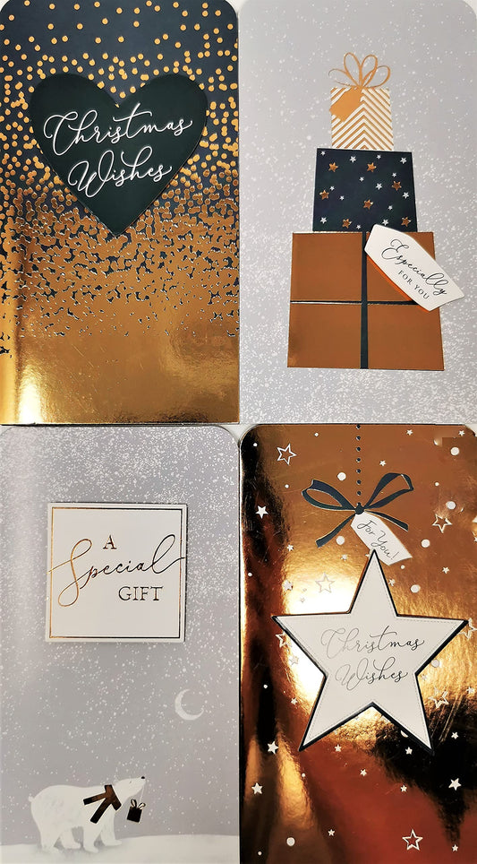 Christmas Money Wallet & Envelope, Arctic Luxe - Pack of 4