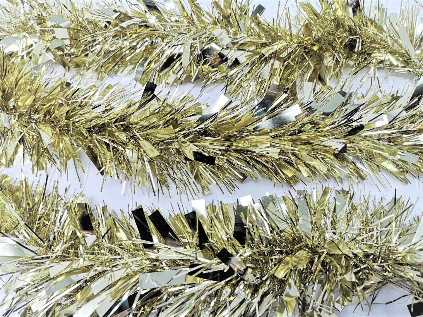 YLAB Luxury Gold Tinsel, 12 Strands, 2 Meters each Strand