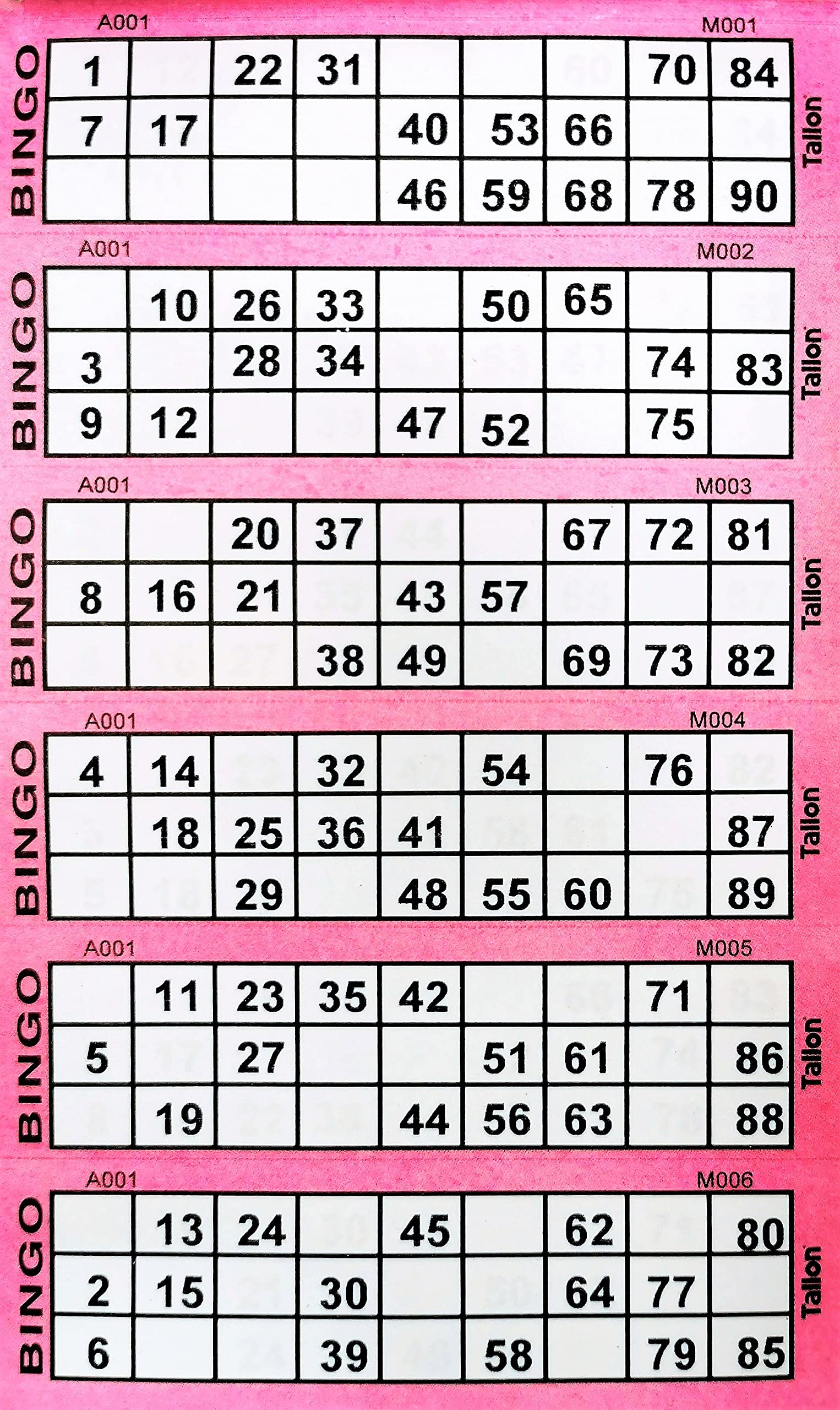 Pink Bingo 8002