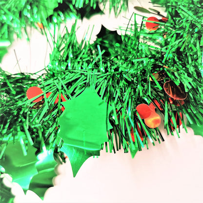 YLAB - 3 Strands of Holly Berry Tinsel - 2 Meters each Strand