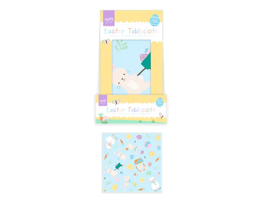 Easter Tablecloth 180 x 120cm – Wipe Clean PEVA Table Cover for Easter Parties