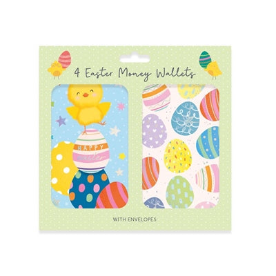 Easter Money Wallets 4 Pack – Includes Envelopes – Assorted Easter Designs