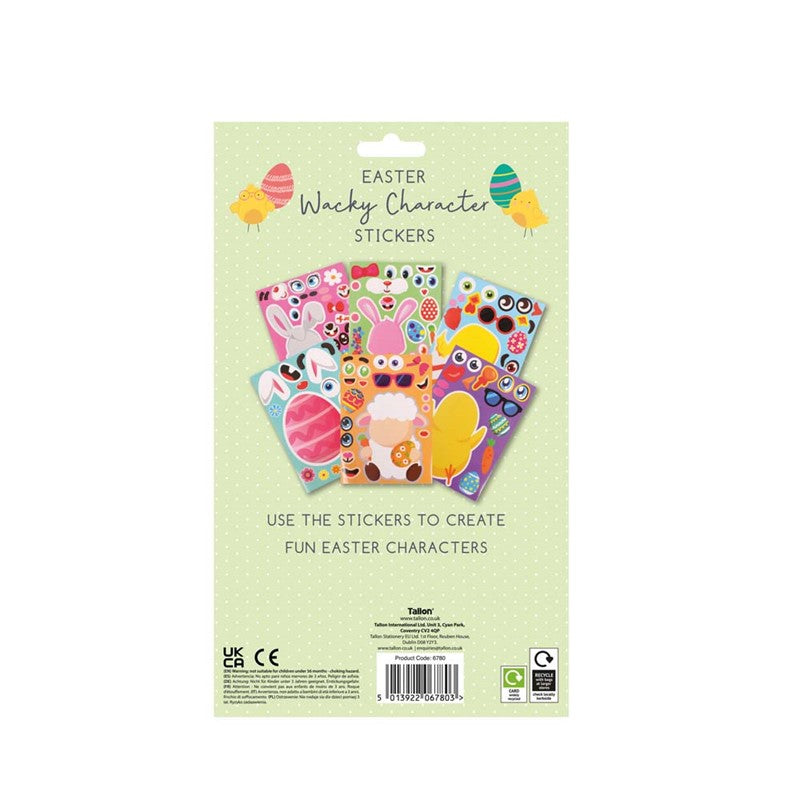 Easter Wacky Character Stickers – Create Your Own Mix & Match Easter Characters